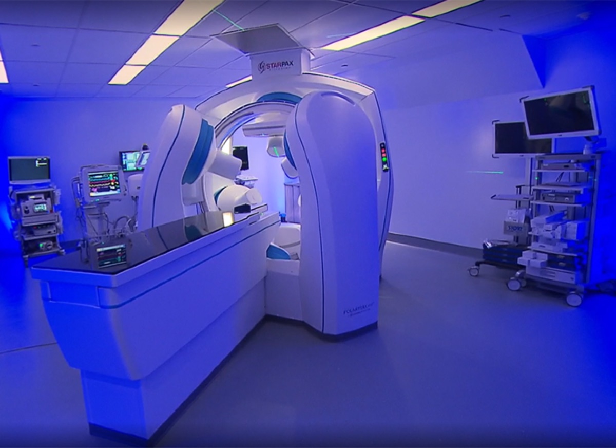 PolarTrak — full clinical suite at illuminated operating state